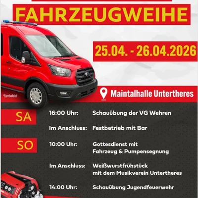 Pumpen- und Fahrzeugweihe Untertheres
